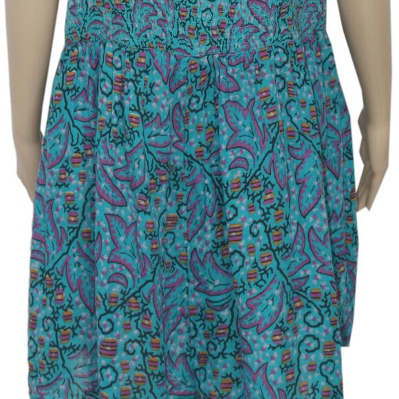 Anthropologie The Nixie Floral Romper Printed Smocked Tie Tube Plus Size 3X - Picture 6 of 9